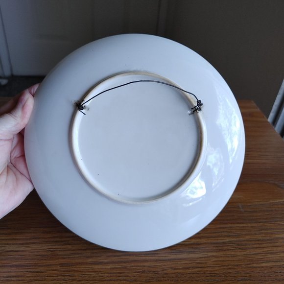 Vintage Mid 20th Century Handpainted Wall Decor Plate - Picture 4 of 4